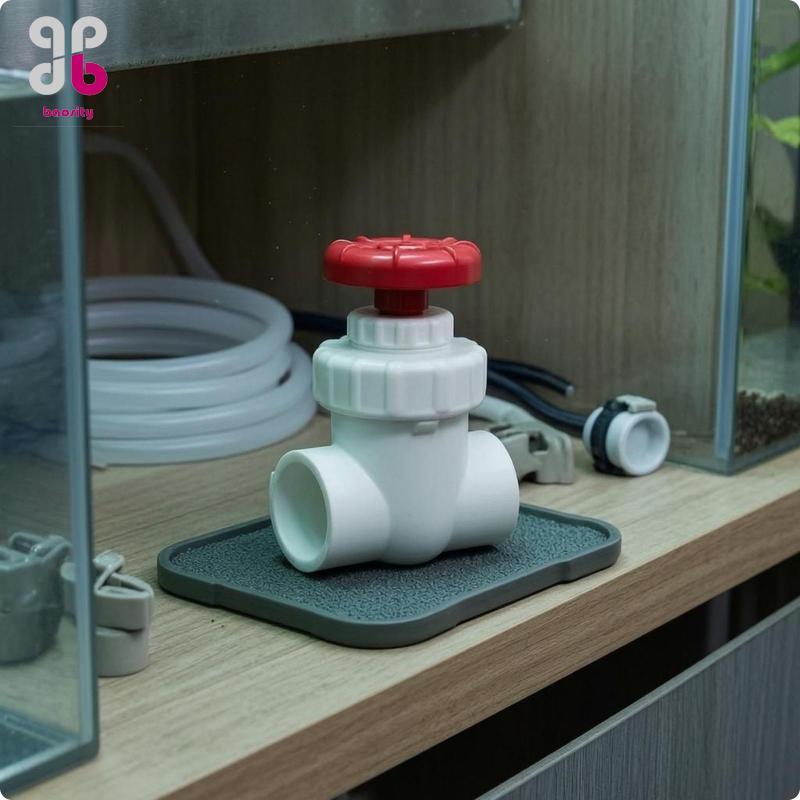 [Baosity] UPVC Pvc Flow Control Valve Manual Water Gate แผ่นเลื่อน Aquarium Drain Control Board สําหรับประปาตู้ปลา