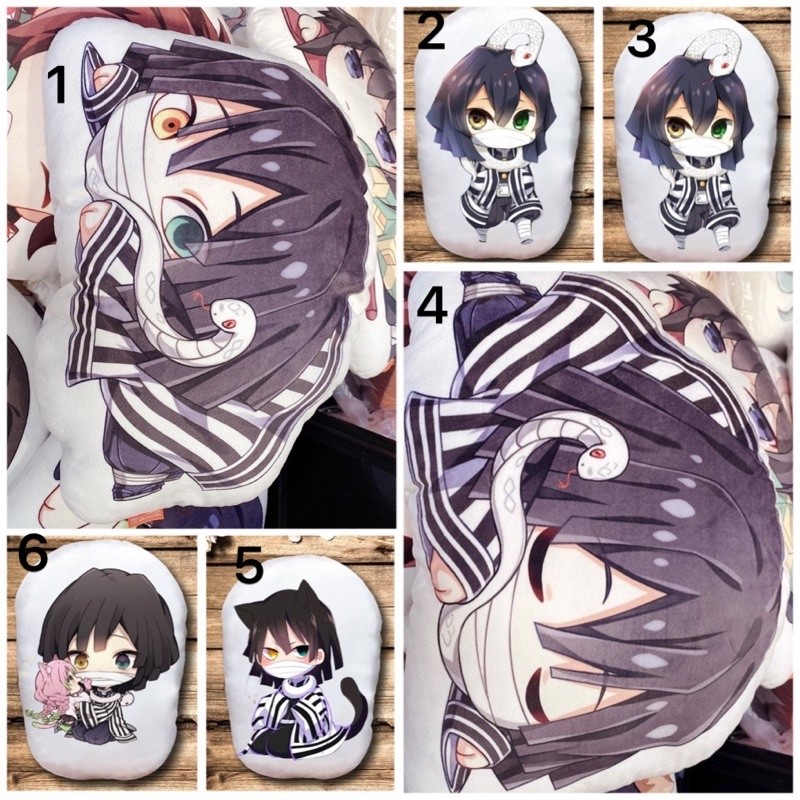 Iguro Obanai Kimetsu no yaiba ตุ๊กตาหมี /หมอนนอนเสา Iguro