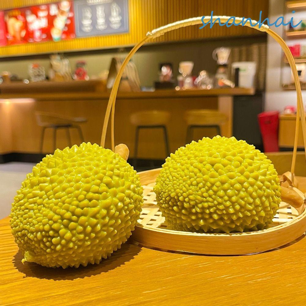 SHANHAI จําลองทุเรียนบีบของเล่น,ปล่อยมือยืดช้า Rebound บีบของเล่น, Fidget Sensory ยืดหยุ่นผ่อนคลายของขวัญ Sensory ช้า Rebound Vent ของเล่นออทิสติกสนับสนุน