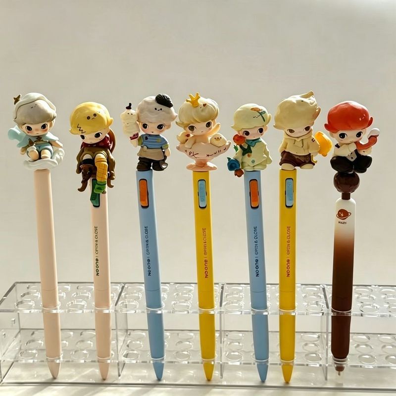 ขายร้อน Dimoo Changed Baby Cute Particle Pen Morning Light Switch Gel Pen Fujishima Press Gel Pen Doll.2026/6.4