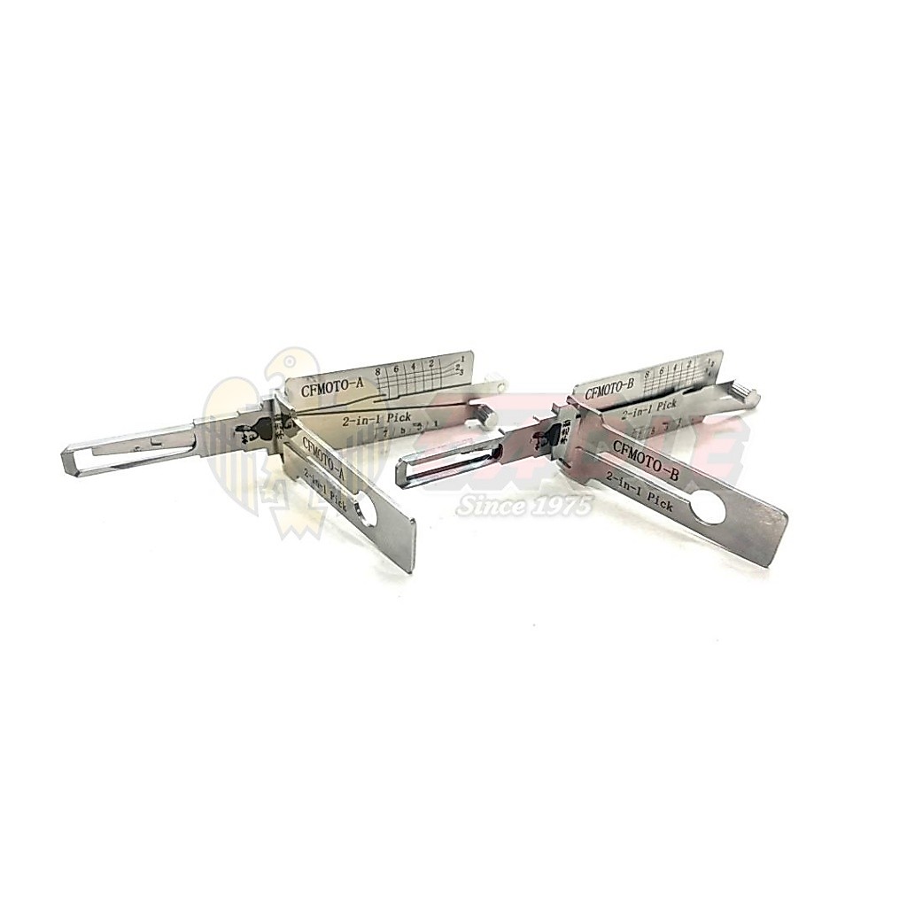 LISHI 2-in-1 CFMOTO-A CFMOTO-B CFMOTO Lock Pick & ถอดรหัสรางด้านในซ้ายขวา