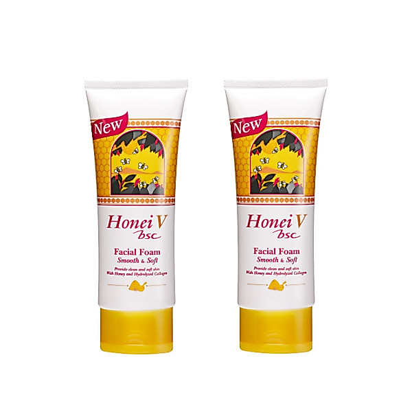 2 หลอด โฟมล้างหน้า บีเอสซี BSC HONEI V FACIAL FOAM 100กรัม