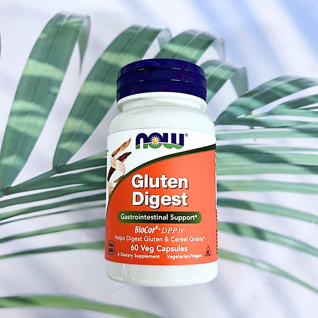(Now Food®) Gluten Digest 60 Veg Capsules เอนไซม์ กลูเตน ย่อยอาหาร