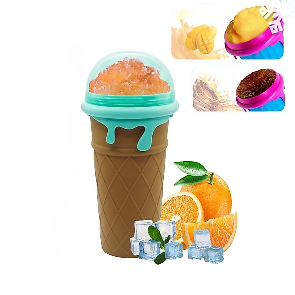 Slushy Cup 500ML Frozen Magic Cooling Cup Instant Freeze Ice Drink Maker นํากลับมาใช้ใหม่ใช้งานง่ายสําหรับ Smoothie Milkshake
