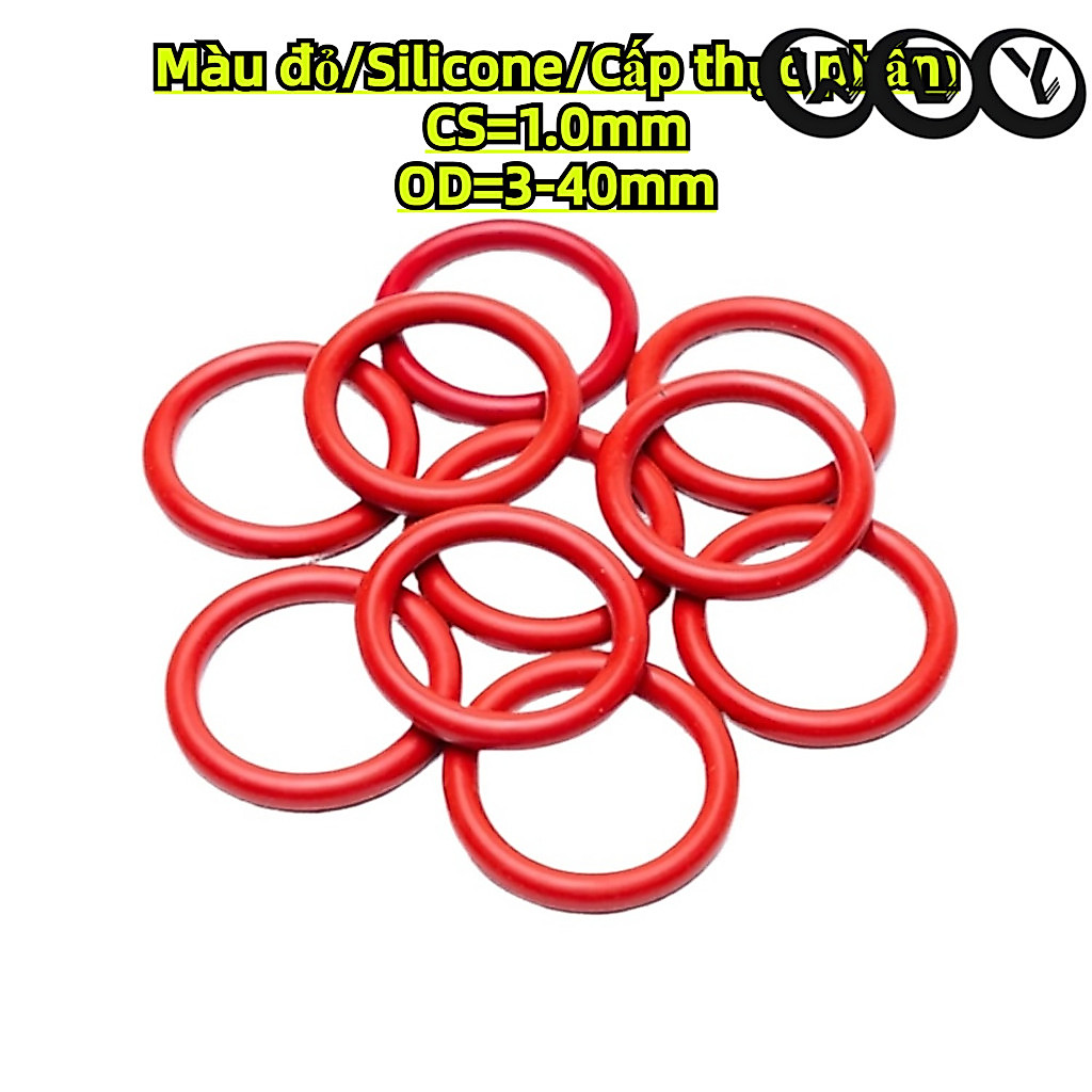 [SVN] โอริงสีแดง CS1.0mm * OD3-40mm