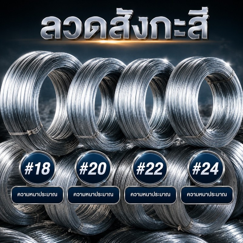 🏠Jibbyhome🏠ลวดชุบขาว น้ำหนัก 0.9-1kg. ลวดสังกะสี ลวดผูกมัดไก่ ลวดไก่ปิ้ง มีหลายขนาด