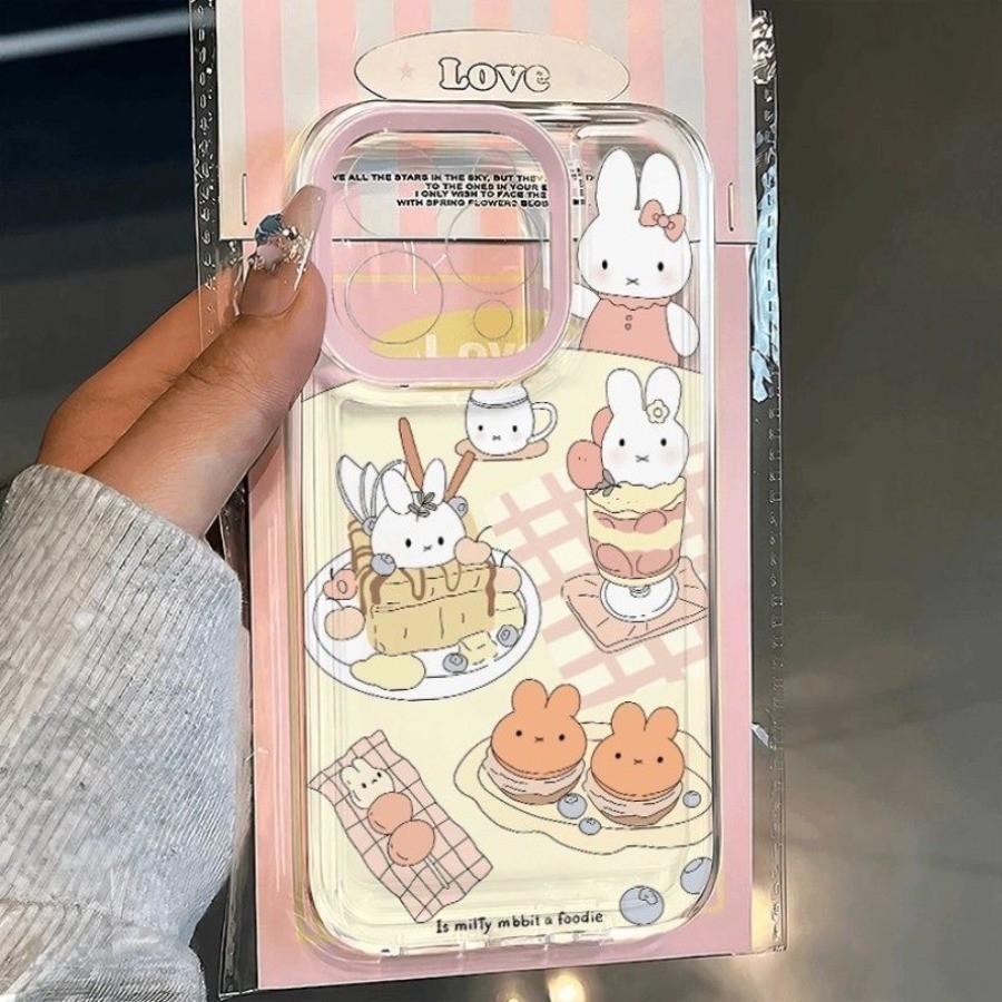 ขนมหวานกระต่ายสร้างสรรค์ iPhone 17 16 15 14 13 12 11 Pro Max XR XS Max 7 8 Plus SE2020