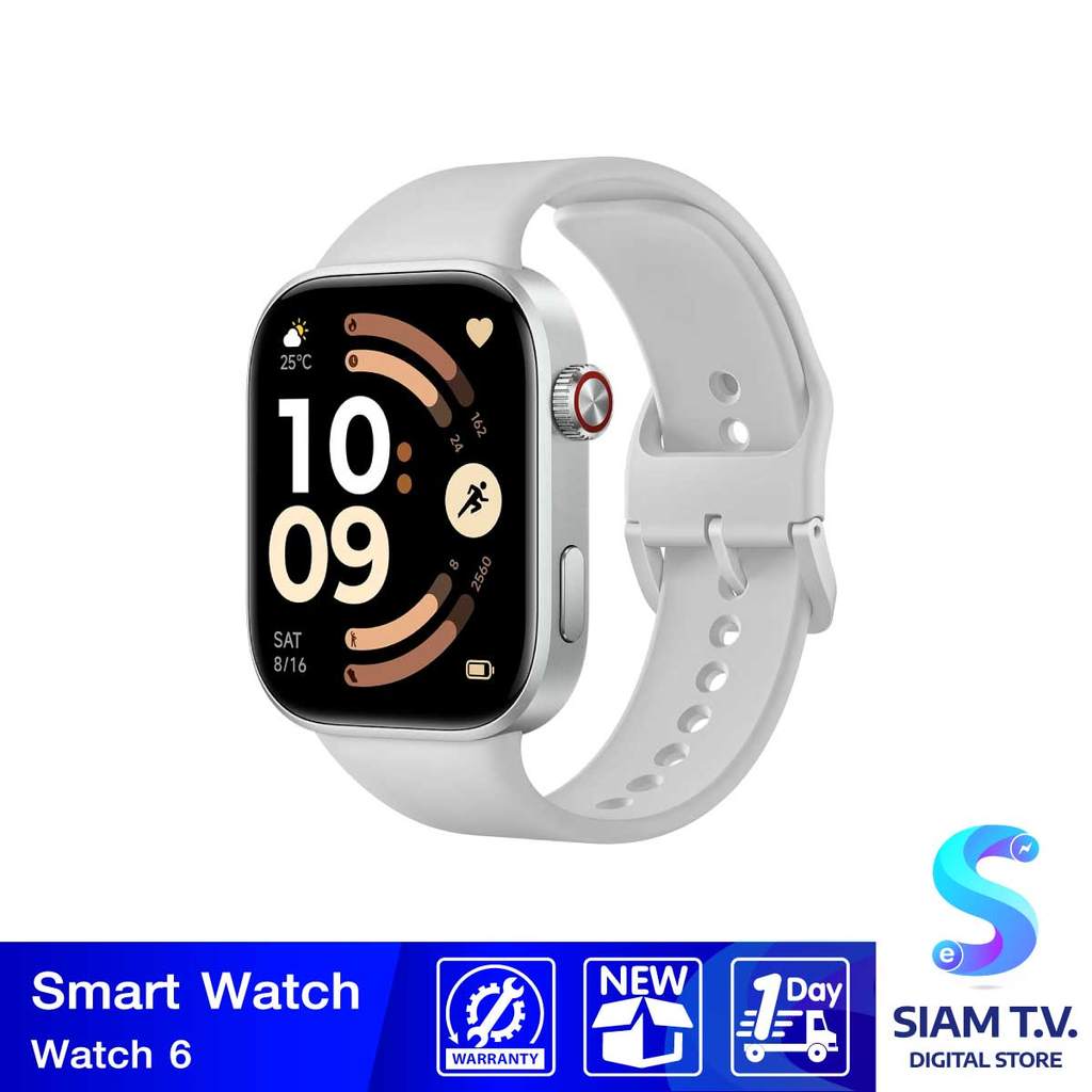 Smart Watch 6 Silver Gray โดย สยามทีวี by Siam T.V.
