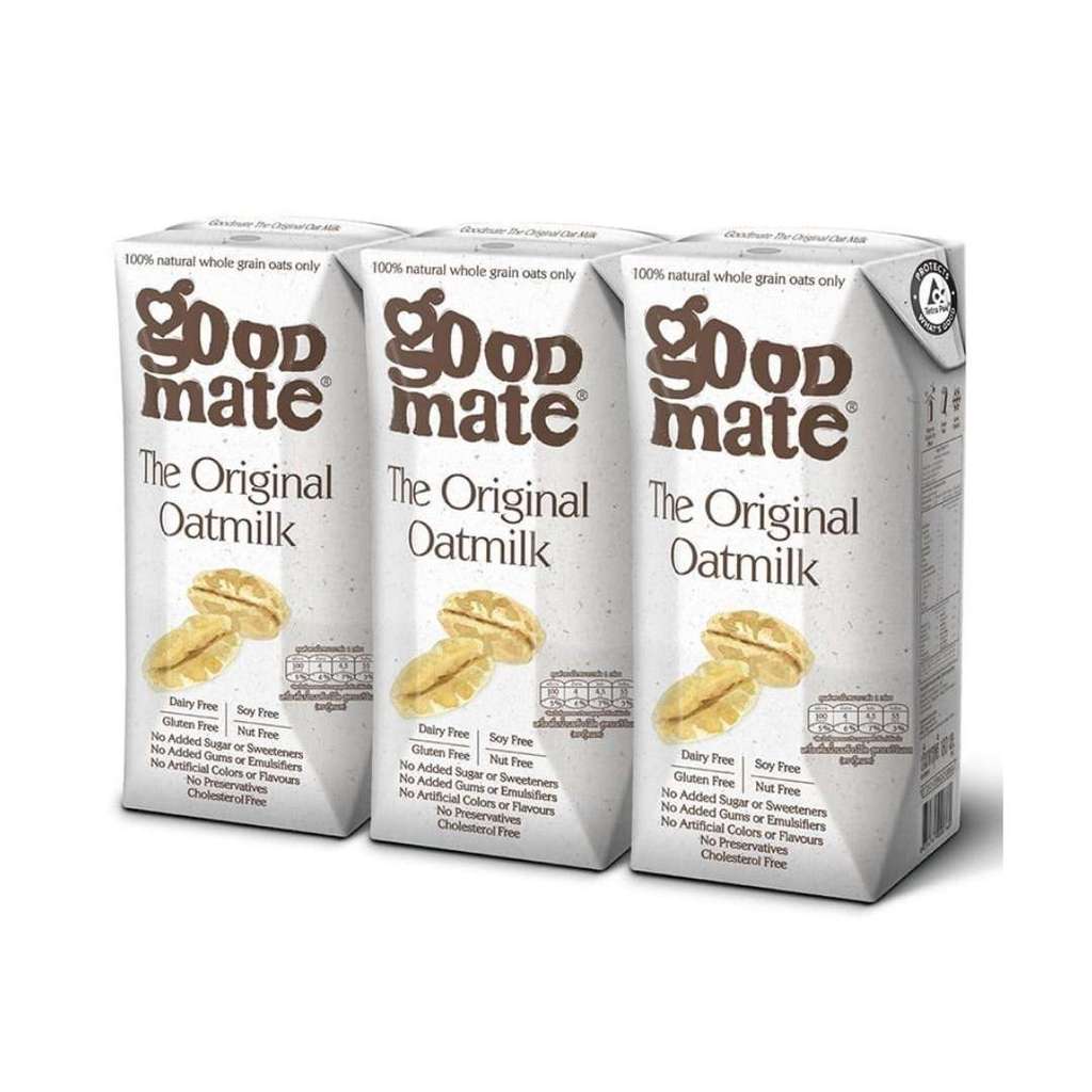 กู๊ดเมท นมข้าวโอ๊ตสูตรดั้งเดิม Goodmate Original Oat Milk 180ml. Pack3