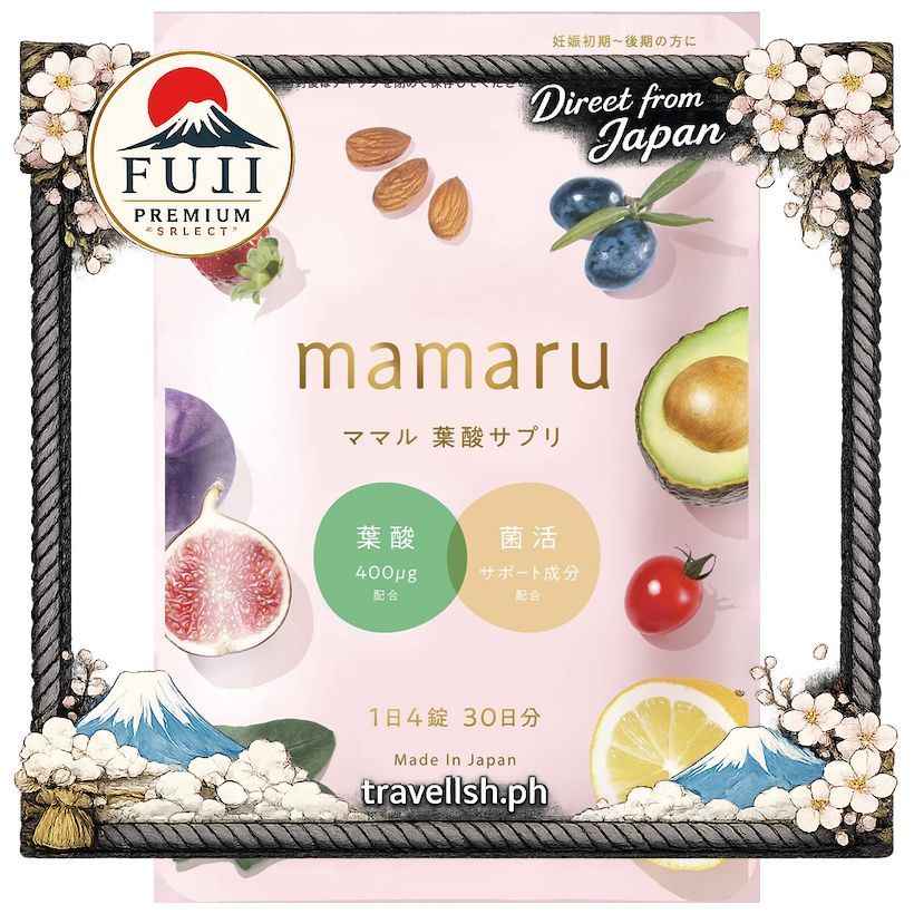 วิตามินเสริมกรดโฟลิกสำหรับหญิงตั้งครรภ์ พร้อมแร่ธาตุ DHA EPA [mamaru] 【Direct from Japan】