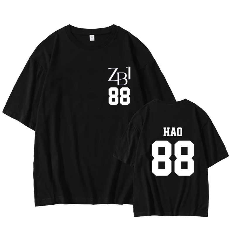 Kpop ZEROBASEONE ZB1 Hanbin MATTHEW Woohyun JIWOONG HAO Ricky เสื้อยืดกราฟิกสําหรับ ZEROSE‌ - เสื้อย