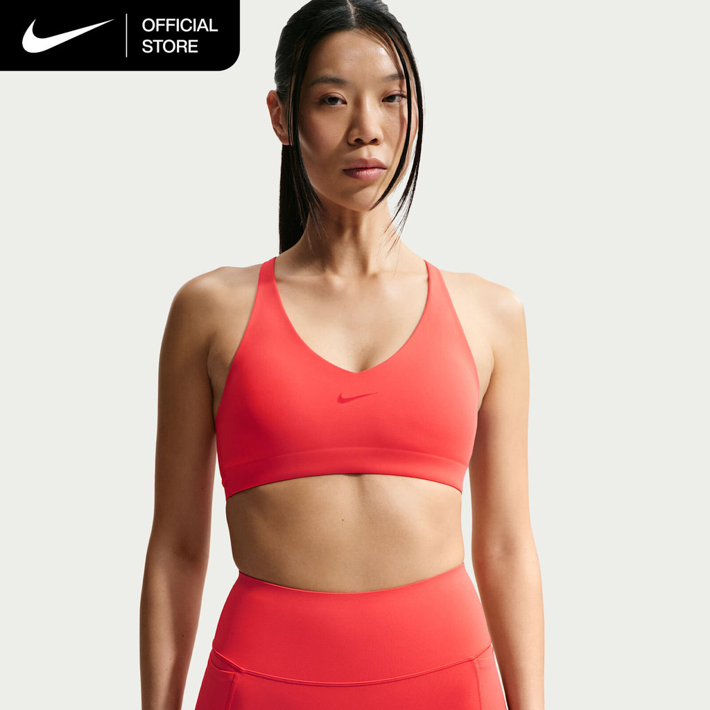 Nike Women's Universa Medium-Support Padded Sports Bra - Light Crimson [IB9831-696]