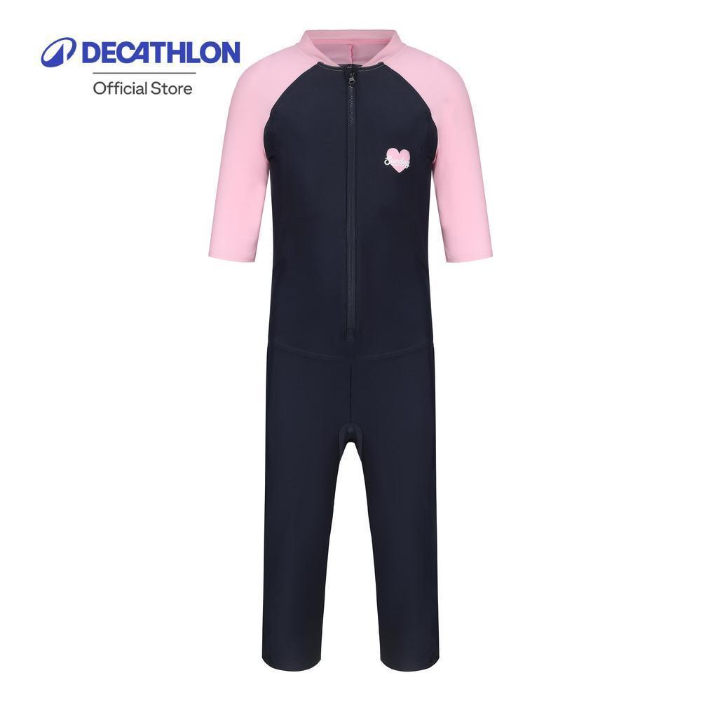 Decathlon Girl Sun Protection Swimsuit ชุดว่ายน้ำเต็มตัวป้องกันแสงแดดเด็กหญิง รุ่น Shortyswim