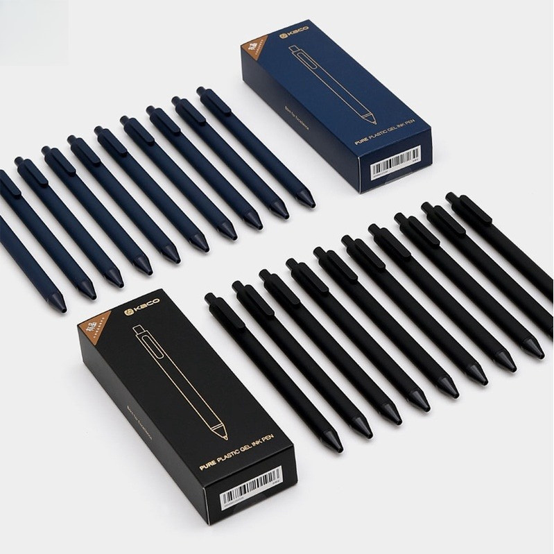 Kaco Pen ปากกาลูกลื่นหมึกสีดำ 0.5 มิลลิเมตร 10 ชิ้น/ชุด