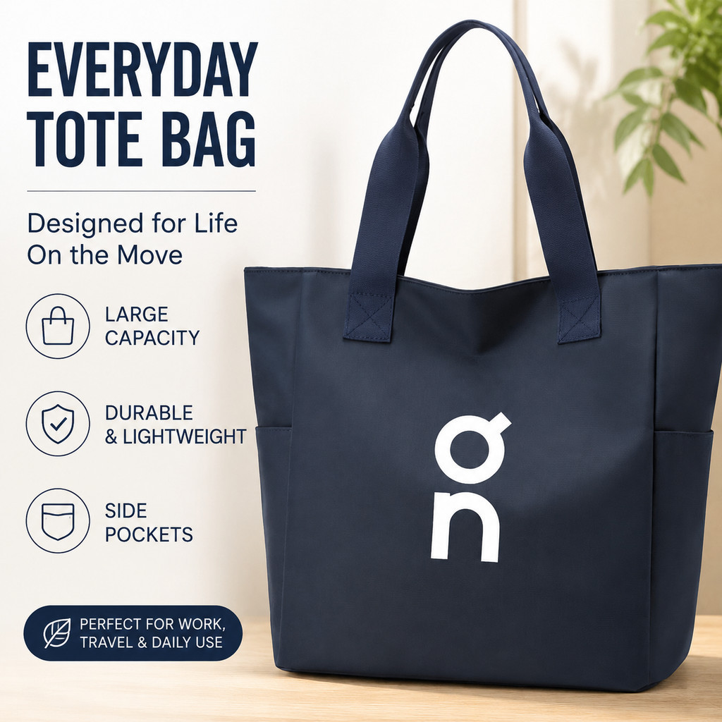 Simple Large-ความจุ Double Handle Commuter Storage Tote Bag Multi-Partition Portable Handbag