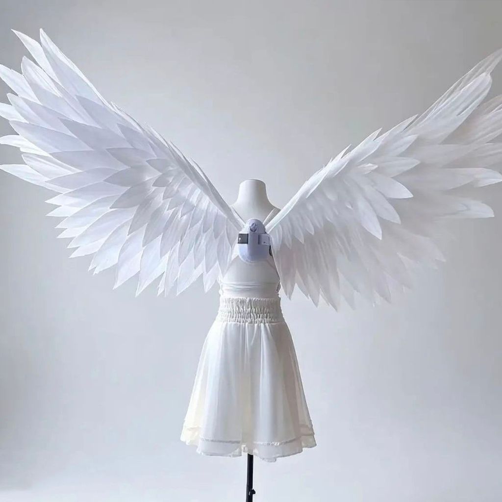 เครื่องเปิดเพลงไฟฟ้า cos การ์ตูนนิทรรศการอะนิเมะ Angel Wings Wings Wings Wings Wings Wings DIY อุปกร