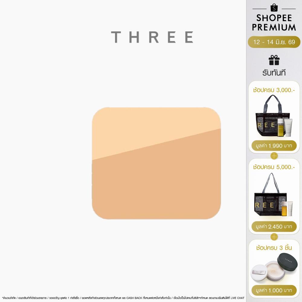 THREE Pristine Complexion Powder Foundation 12g Refill พิสทีน คอมเพล็กชั่น พาวเดอร์ ฟาวเดชั่น แป้งผสมรองพื้น รีฟีล