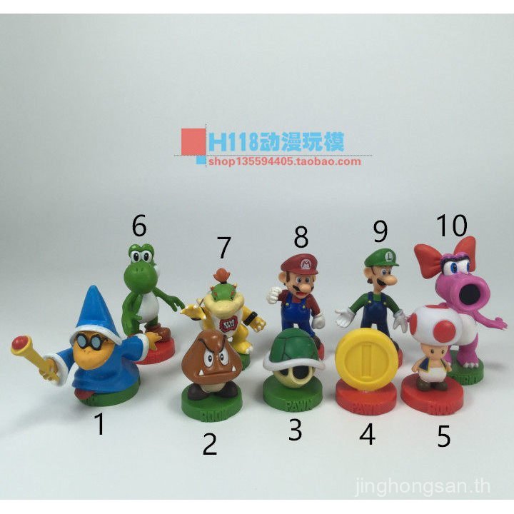 [H118] Bulk Nintendo Super Mario Brothers Olympic Brothers Poison Mushroom Decorative Model UKVQ