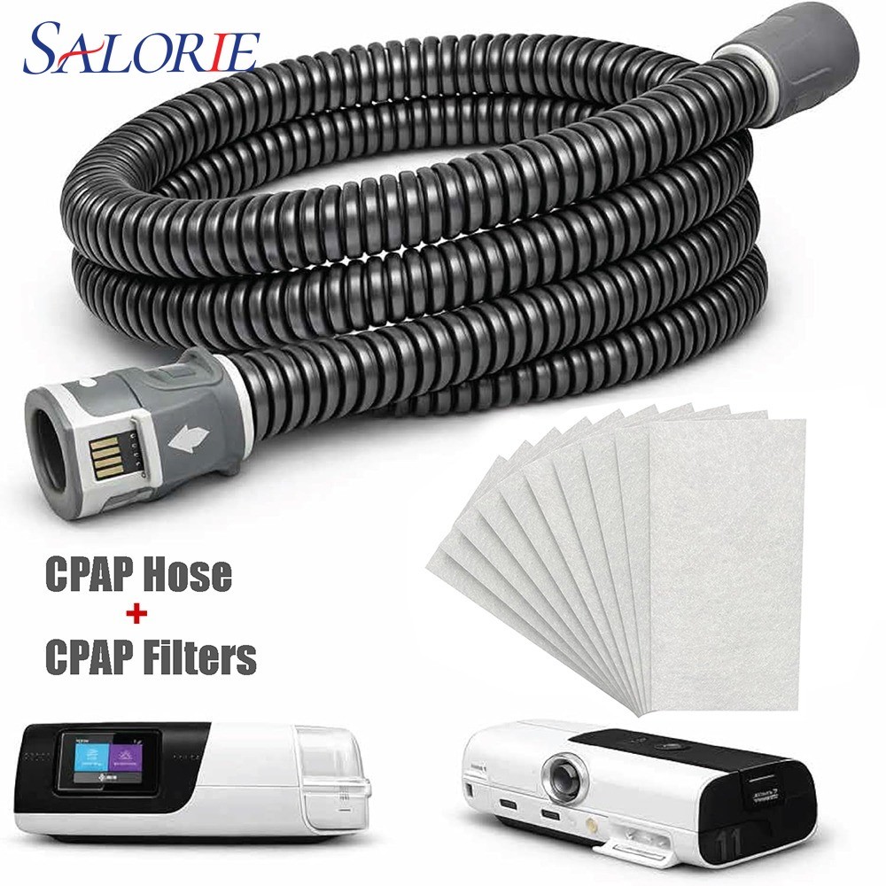 Climate Line CPAP Airsense 11 ท่อ 10 ชิ้นเปลี่ยนตัวกรองยืดหยุ่นรั่ว CPAP ท่อเปลี่ยนท่อ