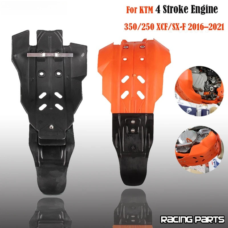 รถจักรยานยนต์เครื่องยนต์กรอบ Protector Cover Guard แผ่นลื่นไถลสําหรับ KTM XCF250 XCF350 SXF250 SXF3