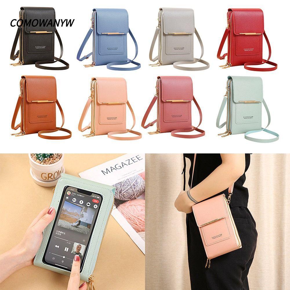 COMWANYW RFID กระเป๋ากันขโมยสมาร์ทโฟน RFID กระเป๋าสะพายข้างผู้หญิง