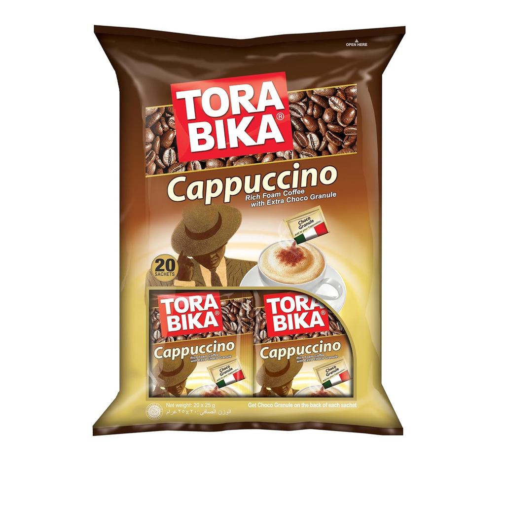 Torabika Cappuccino กาแฟสําเร็จรูป 20-ct, 500 กรัม