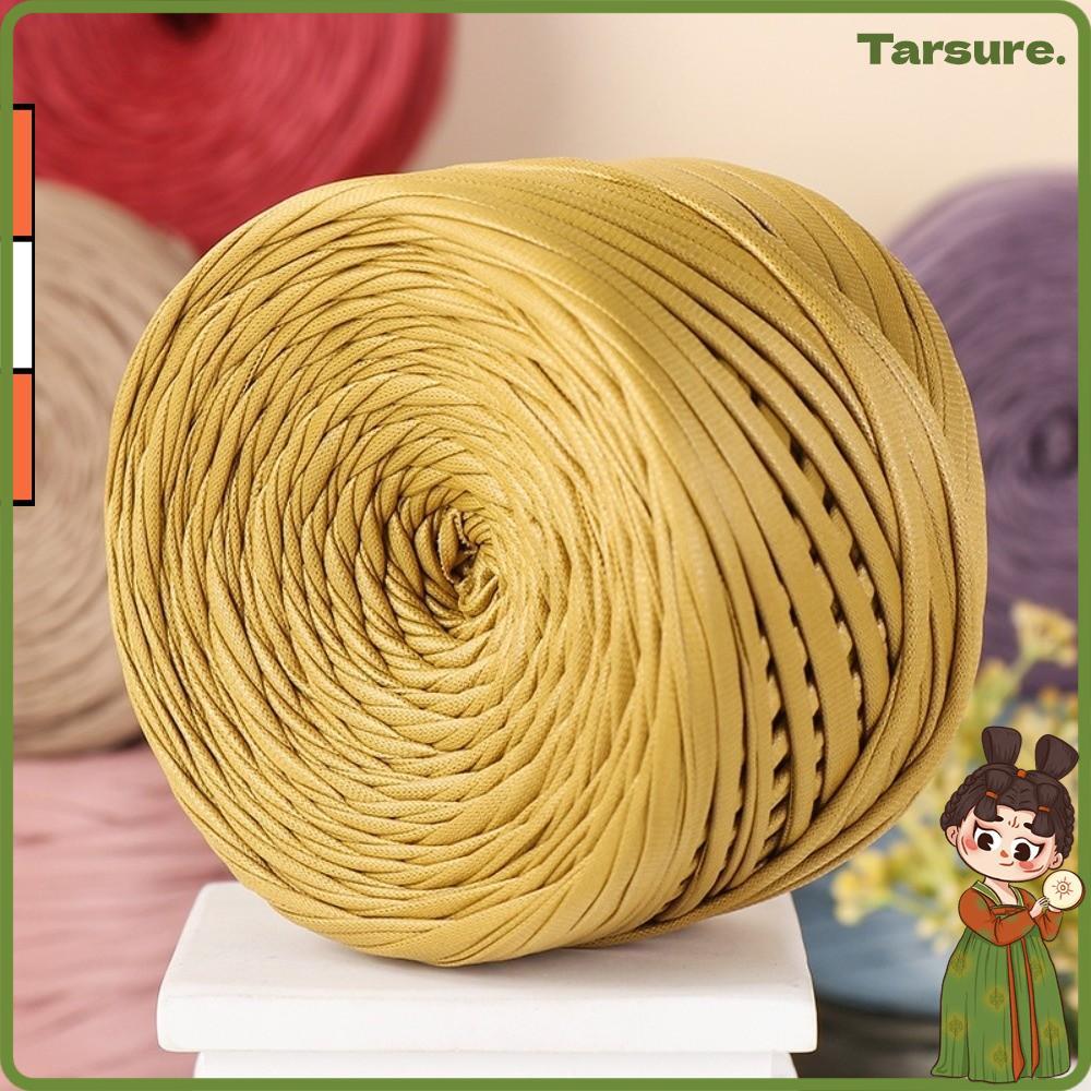 TARSURETH 200 กรัม/ม้วน หนังเทียมถักด้ายสีทึบ วัสดุหนังเทียม Nappa Matte สําหรับ DIY ถักและหัตถกรรม