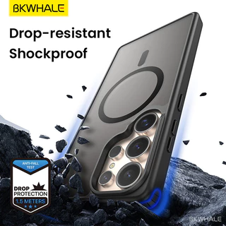 SAMSUNG BKWHALE Magnetic Matteเคสโทรศัพท์สําหรับSamsung Galaxy S26 S25 S24 S23 Ultra + S25FE S24FE S25 Edge S24 S23 FEกันกระแทกเคสโทรศัพท์