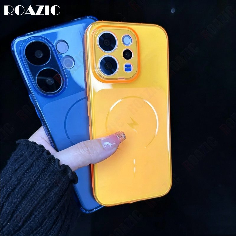 เคสโทรศัพท์สําหรับVIVO V70 V70FE V60 V50 V40 V30 S18 V60 Lite V50 lite V40 Lite 5G Pro 5G Anti-SLIPกันกระแทกโปร่งใสMatte Candyสีนุ่มUltraบางฝาครอบSZG25