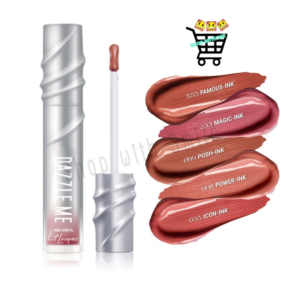 สมายด์ขายถูก Dazzle Me Ink-Vinyl Lip Lacquer 2.5g แดซเซิล มี ลิป แล็กเกอร์ ลิปไวนิล ปากฉ่ำวาว ติดทน