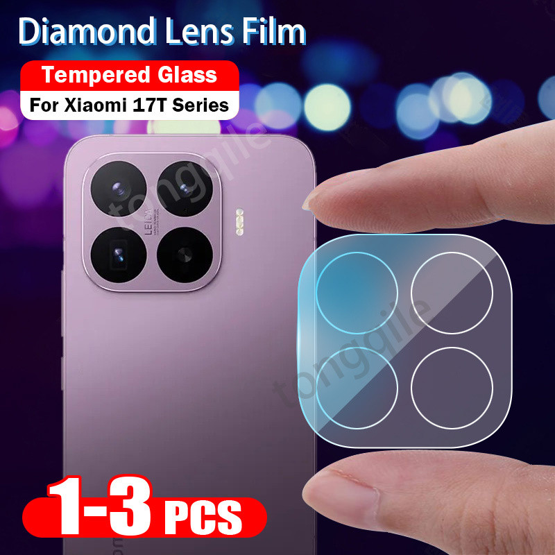 3in1 ฟิล์มกล้องสําหรับ Xiaomi 17T Pro 5G 17TPro Mi 2026 โปร่งใสคลุมทั้งหมดป้องกัน HD Clear View เลนส์ Protector กระจกนิรภัยป้องกันรอยขีดข่วน