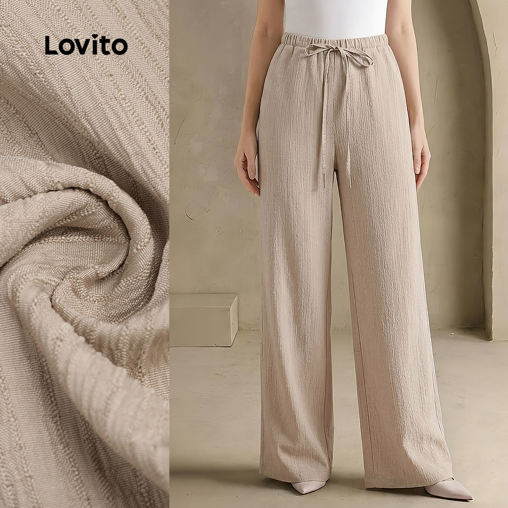 B189-MAY26-A-1-Wave Wrinkle Lace-Up Pants-PTB189P1D913