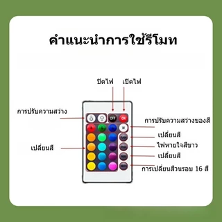 โคมไฟกลางคืนรูปโคมไฟ ไฟกลางคืน แสงวอล์มไลท์ 3D RGB ควบคุมรีโมท มีหลายสีและสามารถควบคุมด้วยรีโมท สำหรับห้องนอน