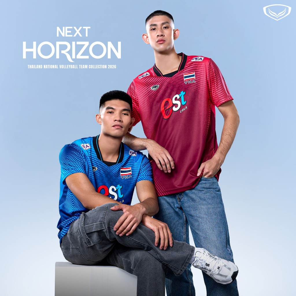 GRAND SPORT เสื้อวอลเลย์บอลทีมชาติชายแขนสั้น VNL 2026  รหัส : 014382