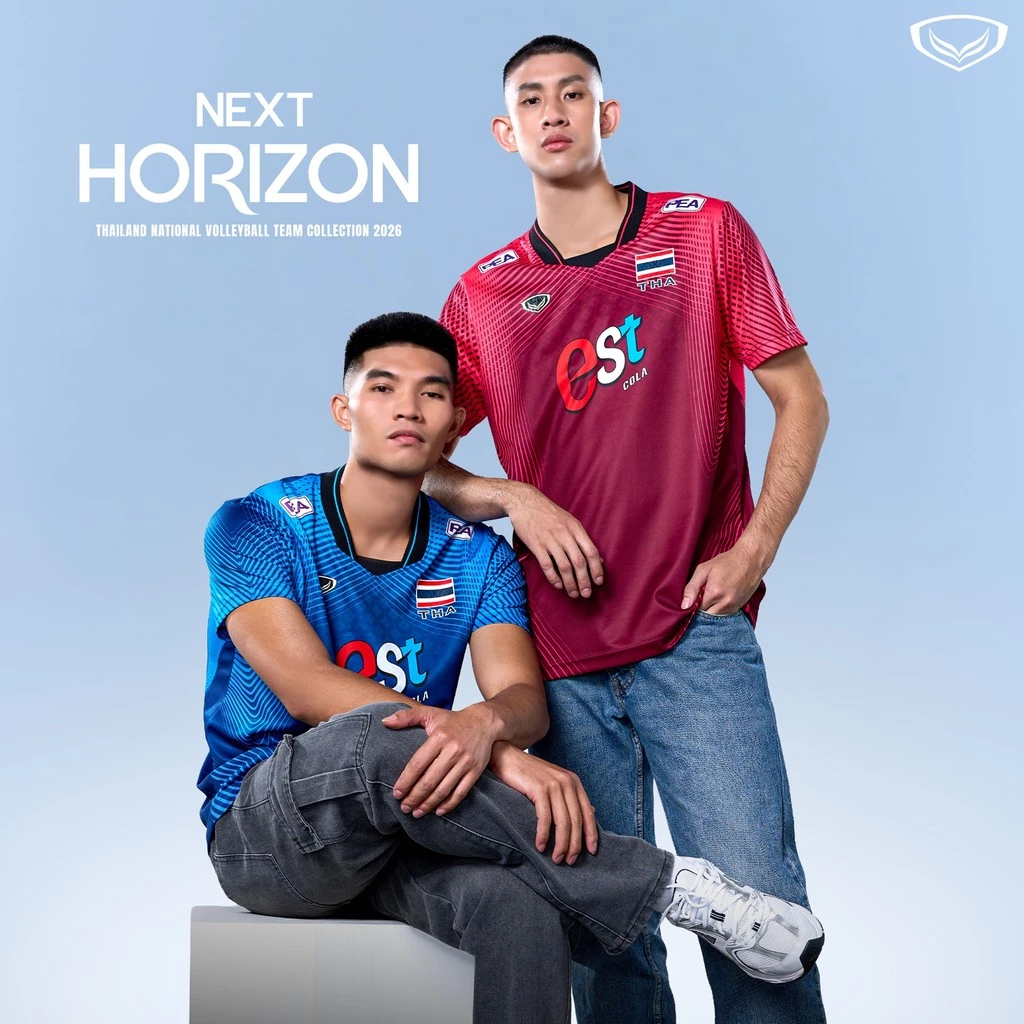 GRAND SPORT เสื้อวอลเลย์บอลทีมชาติชายแขนสั้น VNL 2026 รหัส : 014382
