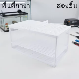 กล่องเพาะปลา กล่องแยกลูกปลา ตู้ฟักไข่ปลา ตาข่ายโปร่งใส สำหรับปลาหางนกยูง ตู้ปลา ใช้งานง่าย