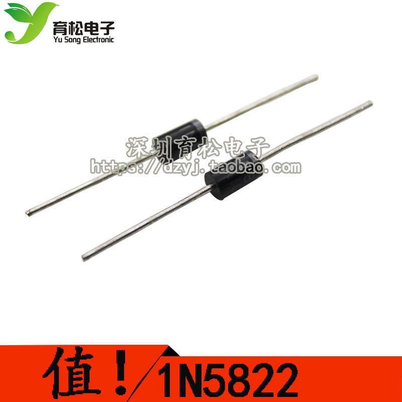 In-Line Shoteki ไดโอด 1N5822 IN5822 3A 40V DO-41