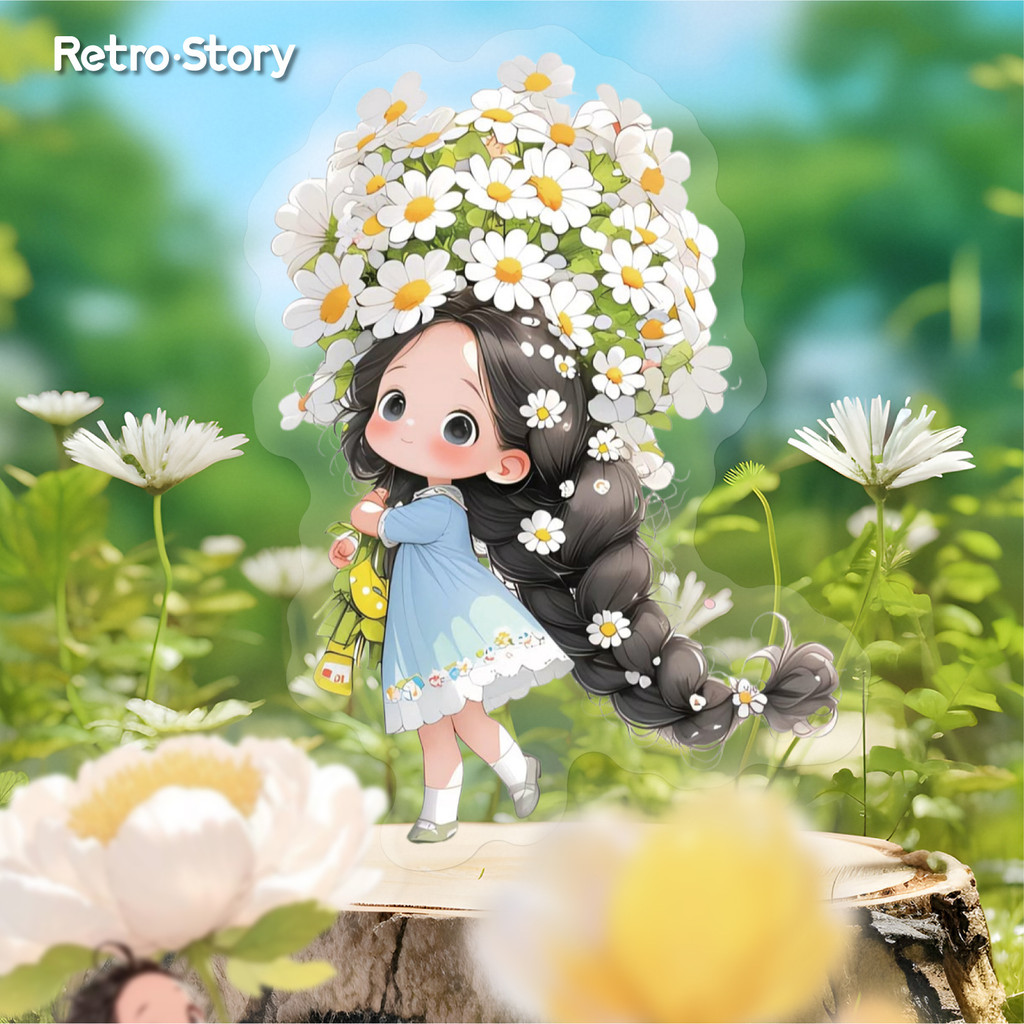 สติ๊กเกอร์แพ็ค Hibiscus Series Fairy Tales และคู่มือธรรมชาติตกแต่งวัสดุสติกเกอร์ 20 ชิ้นใน 6 รูปแบบ Choice