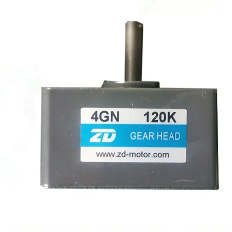 Zd ลดมอเตอร์เหนี่ยวนําเกียร์ Dc พร้อมกล่องเกียร์พิเศษ 4gn120k เกียร์