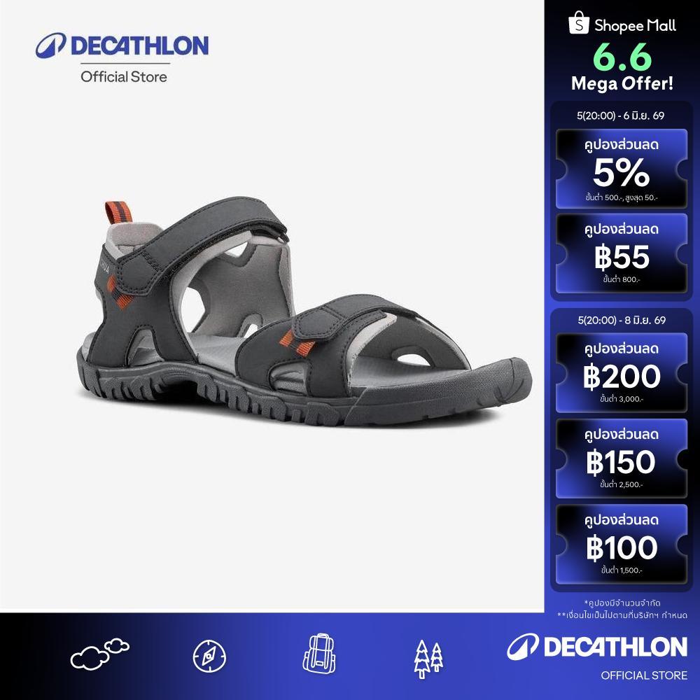 Decathlon Walking Sandals Men'S รองเท้ารัดส้นสำหรับผู้ชายใส่เดินรุ่น Nh100 - Grey