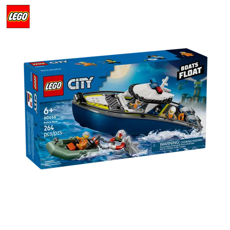 LEGO LEGO 60456 City Police Station ตํารวจตระเวนเรือ Big Chase Boy Building Blocks ประกอบของเล่นอนุภ