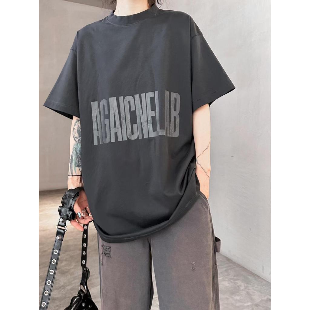 BALENCIAGA ผู้ชายผู้หญิง PLUS ขนาดแขนสั้นคู่สไตล์อินเทรนด์สบาย Counter Synchronization Street สไตล์ 