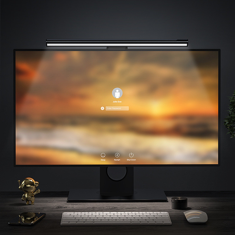LYMAX LYMAX ไฟหน้าจอคอมพิวเตอร์ Multi-Display Linkage ไฟแขวนคอมพิวเตอร์เดสก์ท็อปไฟแขวนคอมพิวเตอร์ป้อ