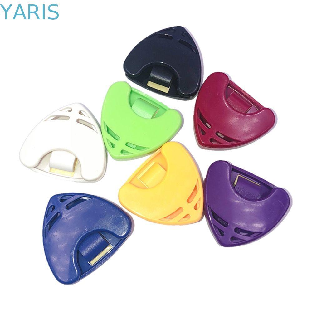 YARIS กีตาร์ Pick Holder สุ่มทนทาน Plectrum Holder Case Quick Storage กีตาร์ Pick กีตาร์เครื่องมือ Plectrum Case