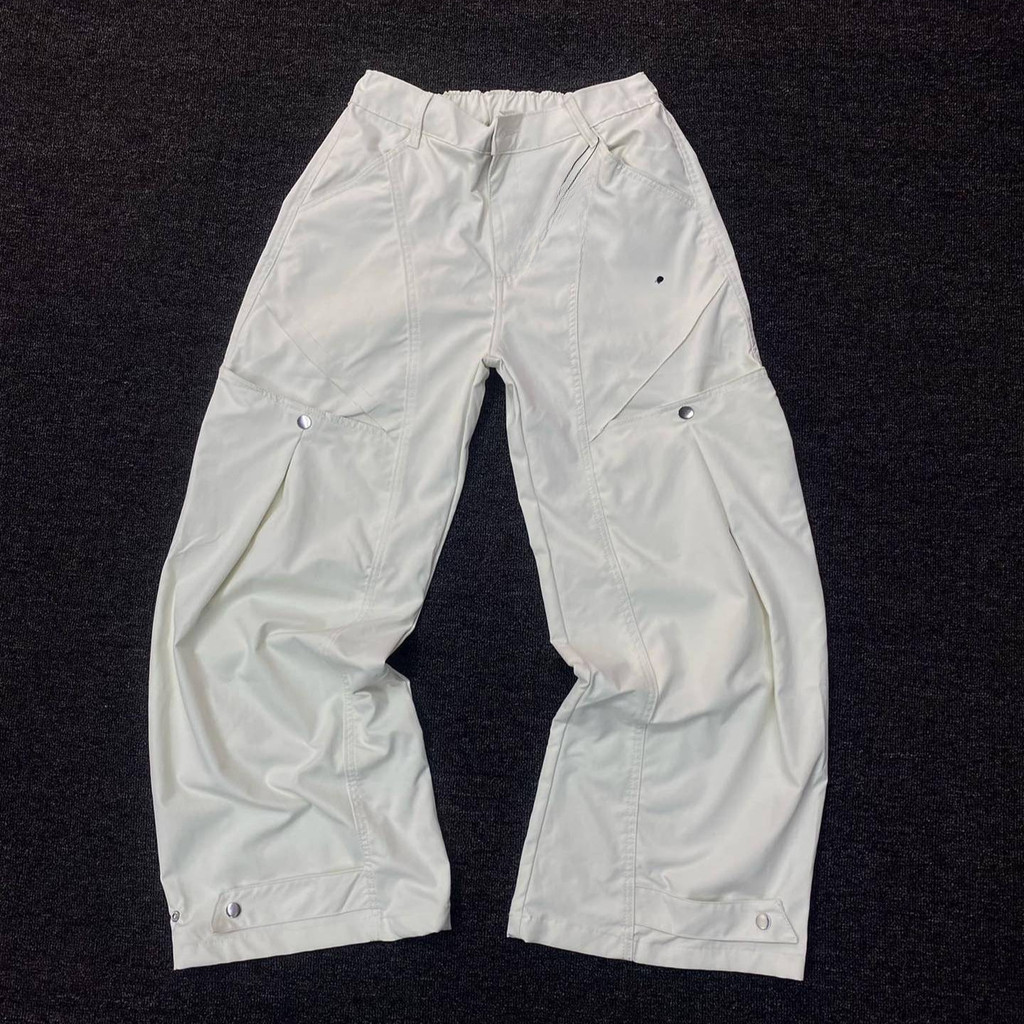 OKL Destruction Function Wide-Leg Machete Pants Outdoor Leisure Sports Straight Pants