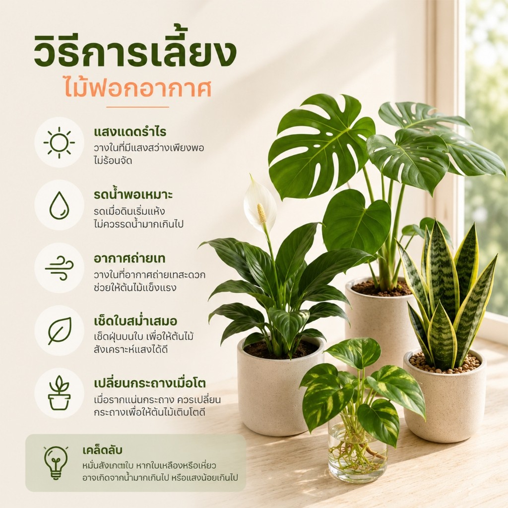 ต้นไม้ฟอกอากาศ (ส่งแบบถอนราก ไม่มีกระถาง) ไม้มงคล รูปที่ 2