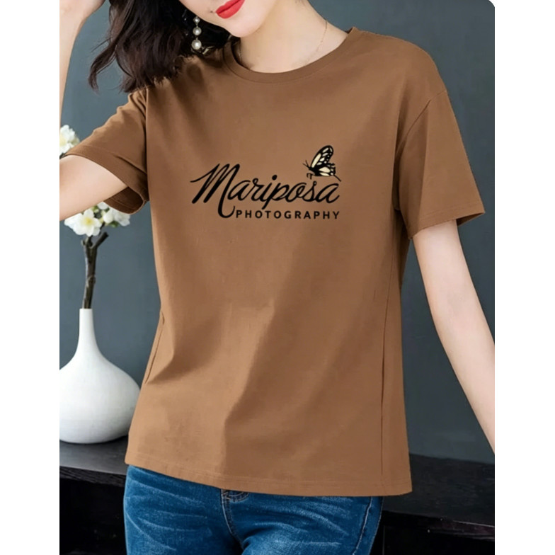 เสื้อยืดผู้หญิง ผ้าฝ้ายแท้100% ฤดูร้อน ไซซ์ S-XXXL