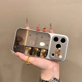 สีดําสายหน้ายิ้มกระจกเคสโทรศัพท์สําหรับOPPO A6C A6X A6T A6S A6 A5 A3 Pro A5X A5i A3Xอะคริลิคแต่งหน้ากระจกกันกระแทก