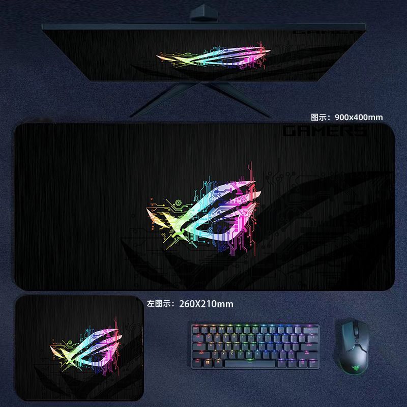 R ROG Mouse Pad ผู้เล่นขนาดใหญ่ Country Gaming Game Boy Keyboard Pad แผ่นรองโต๊ะโน๊ตบุ๊คนักเรียน