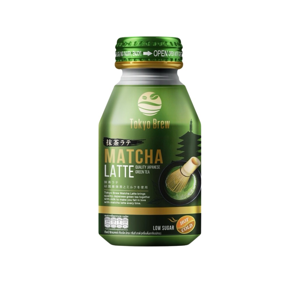 โตเกียวบริว มัทฉะกรีนทีลาเต้ Tokyo Brew Matcha Green Tea Latte 260ml.